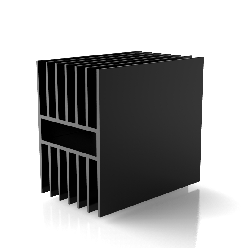 Custom Extruded Aluminum Heat Sink &ndash; Model 3