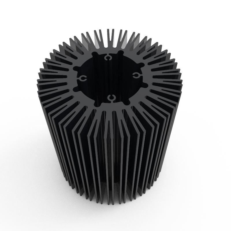 Custom Extruded Aluminum Heat Sink &ndash; Model 19