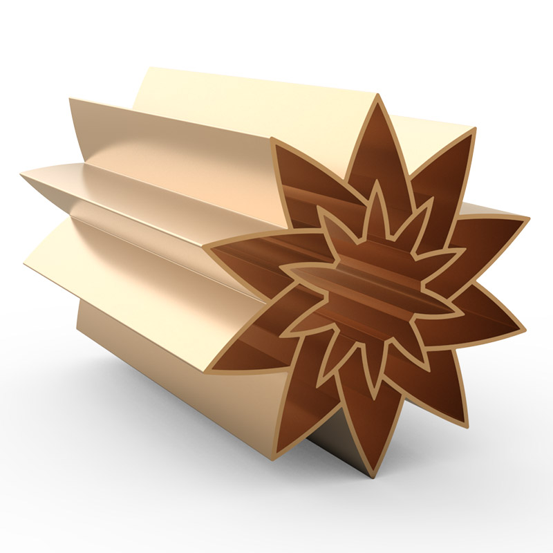 Custom Extruded Aluminum Heat Sink &ndash; Model 32