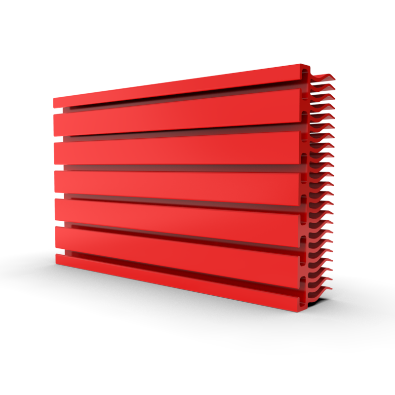 Custom Extruded Aluminum Heat Sink &ndash; Model 33