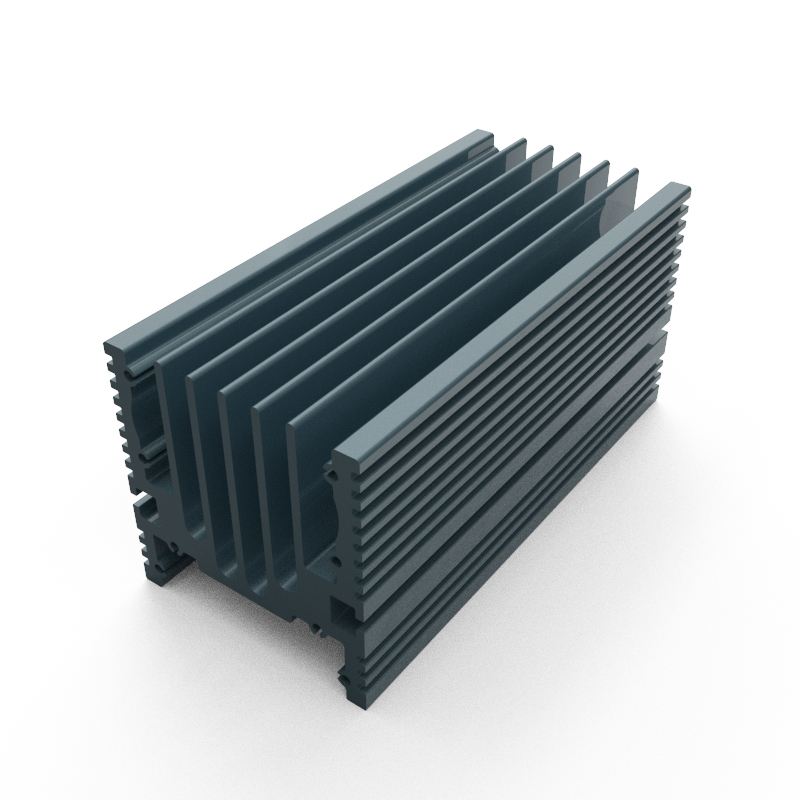 Custom Extruded Aluminum Heat Sink &ndash; Model 34