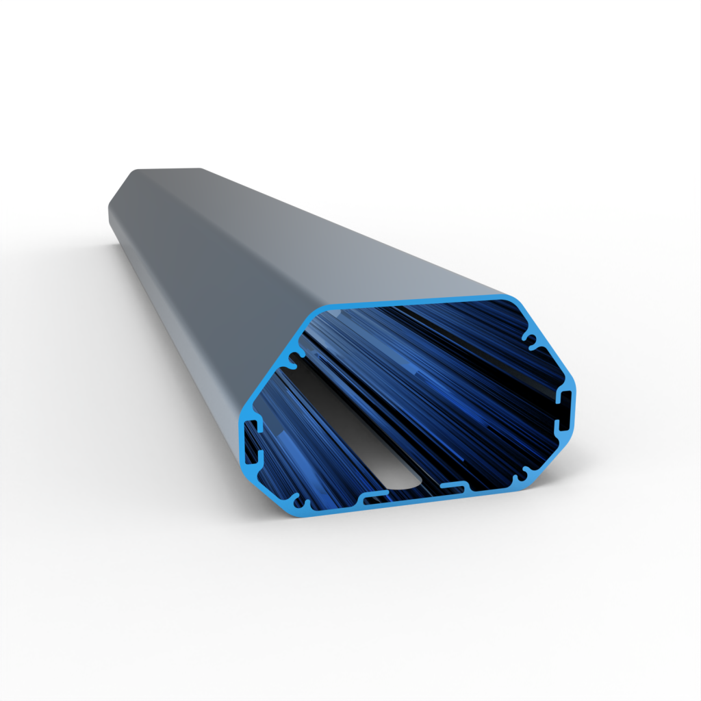 Custom Aluminum Enclosure Frame Extrusion &ndash; Model 37