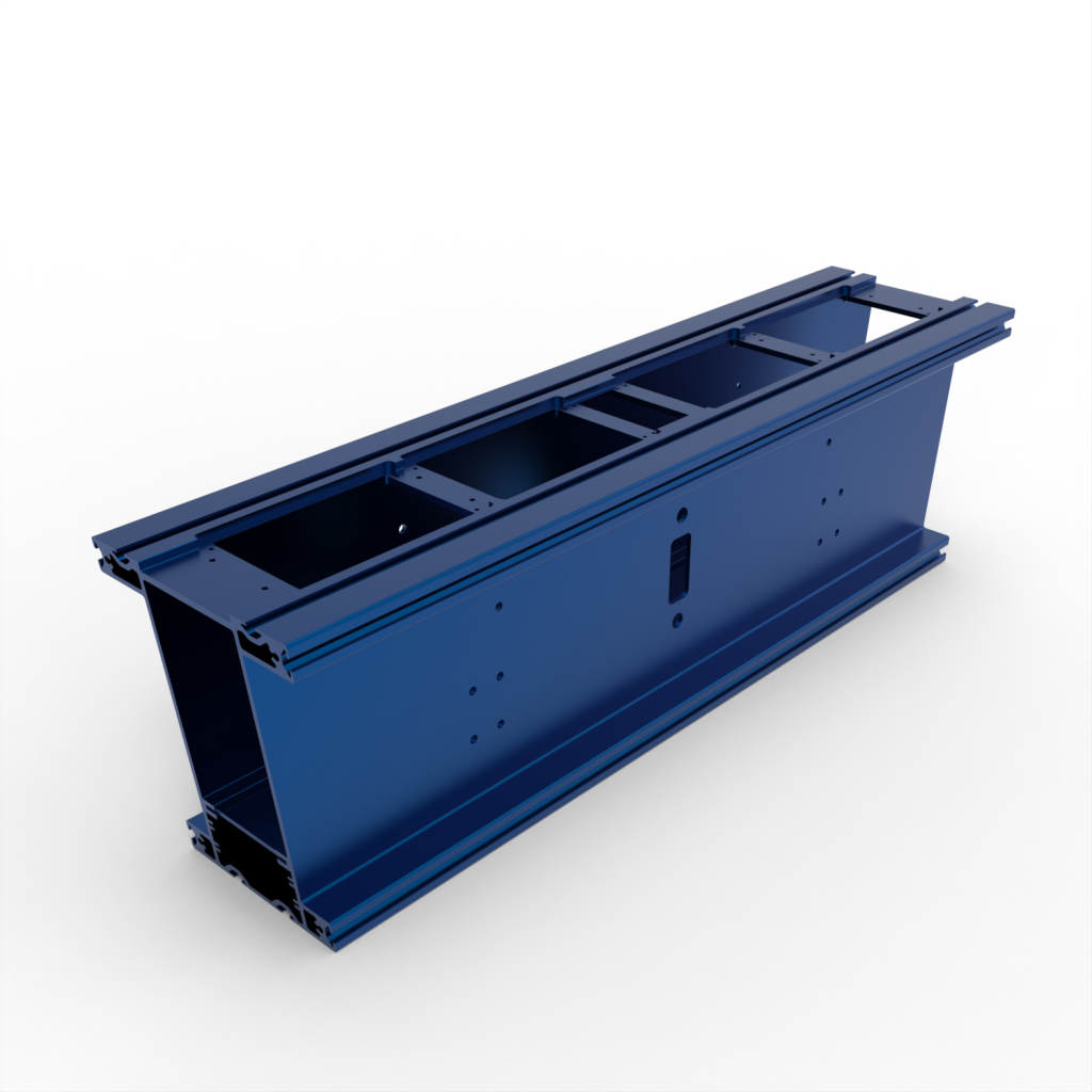 Custom Aluminum Enclosure Frame Extrusion &ndash; Model 38