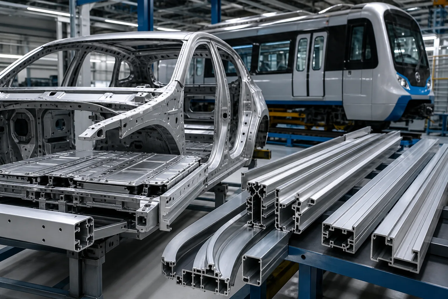Lightweight aluminum components for transportation and automotive applications