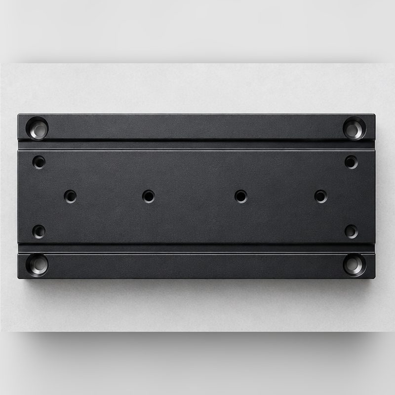 Bolt hole pattern on the hard anodized aluminum slide plate